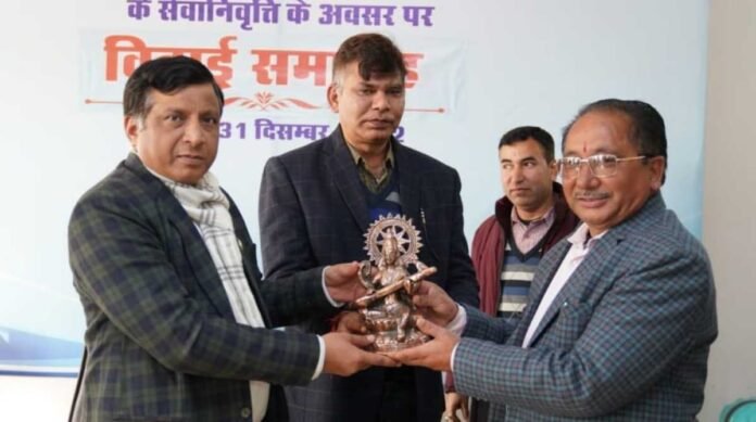 उत्तराखंड के इस विभाग के दो अधिकारी हुए सेवानिवृत्ति…