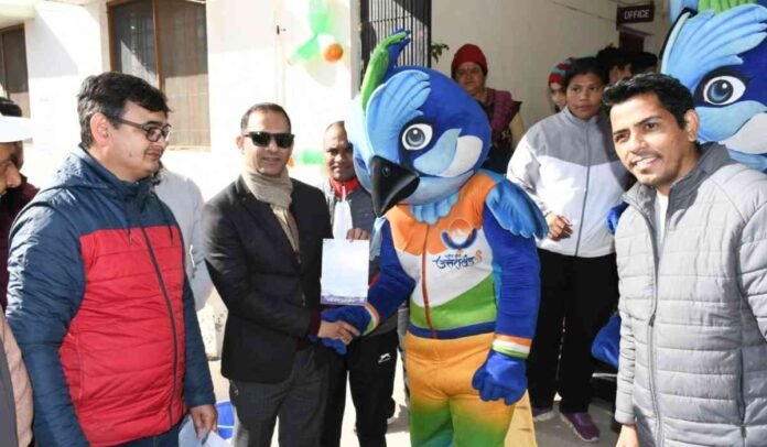 38वें राष्ट्रीय खेल: शुभंकर मौली के साथ तीन प्रचार रथ