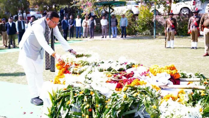 मुख्यमंत्री धामी ने पुलिस महानिरीक्षक केवल खुराना के पार्थिव शरीर